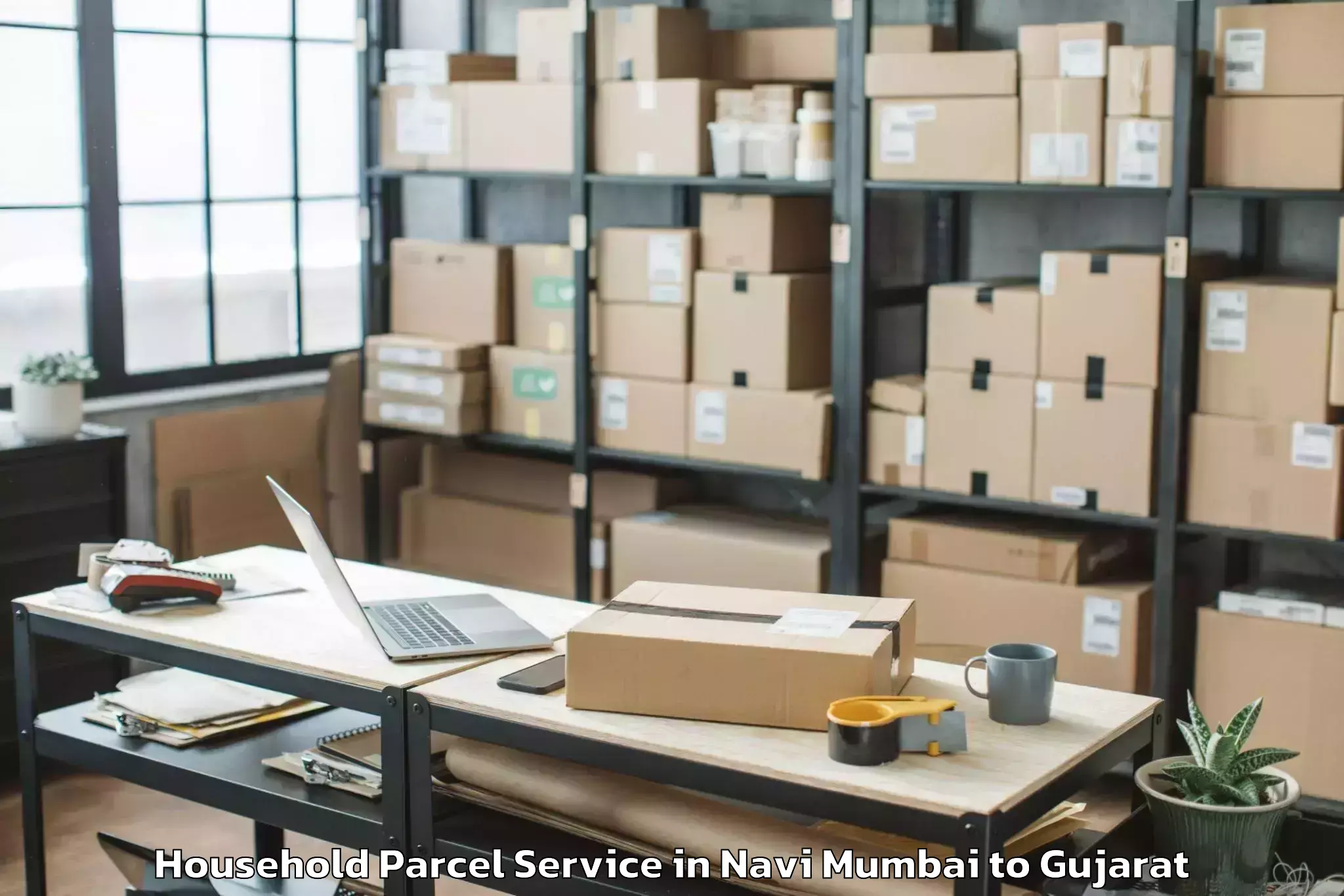 Get Navi Mumbai to Hazira Port Household Parcel